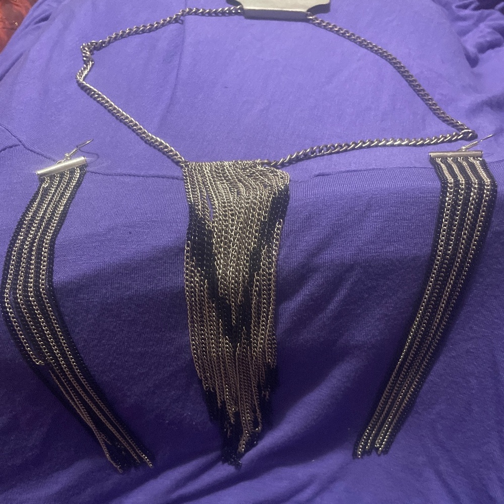 Necklace and earrings
